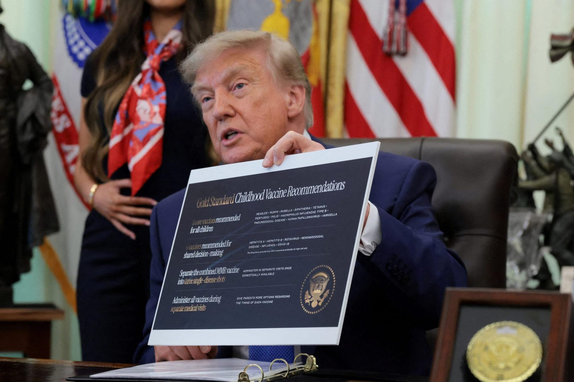 News Wrap: Trump signs order on childhood vaccines