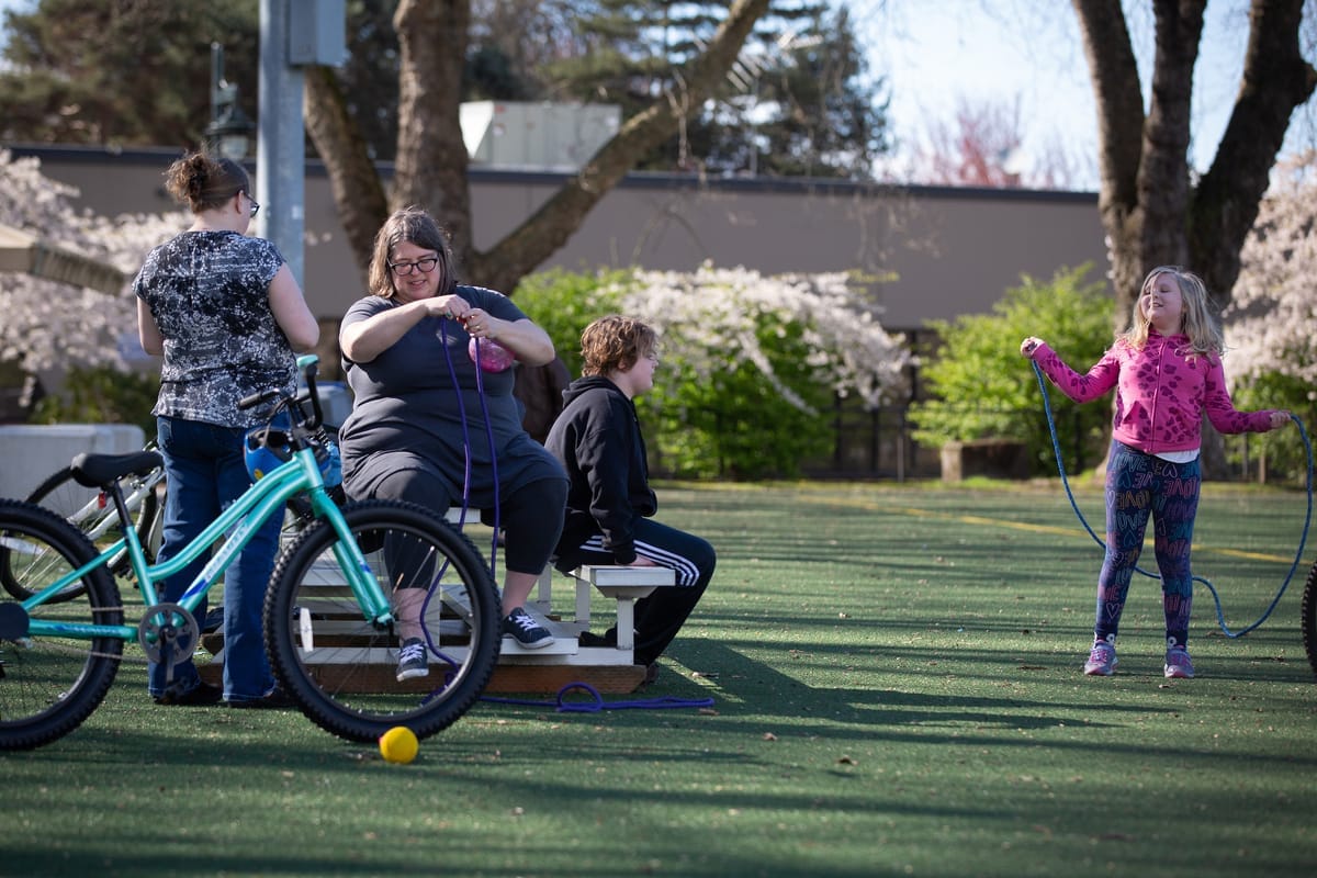 family in the park