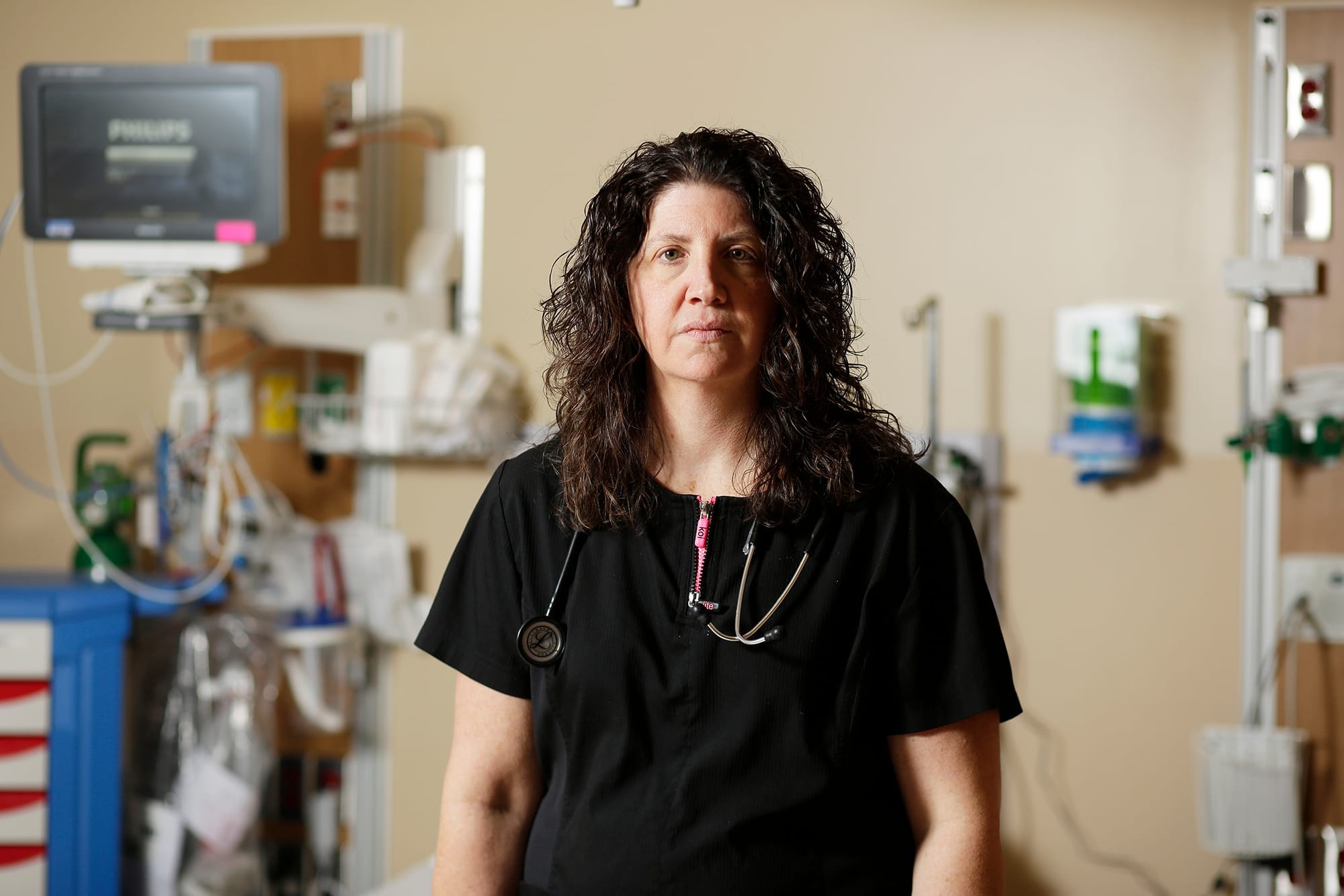 Jennifer Jordan poses for a photo in Deaconess North Hospital