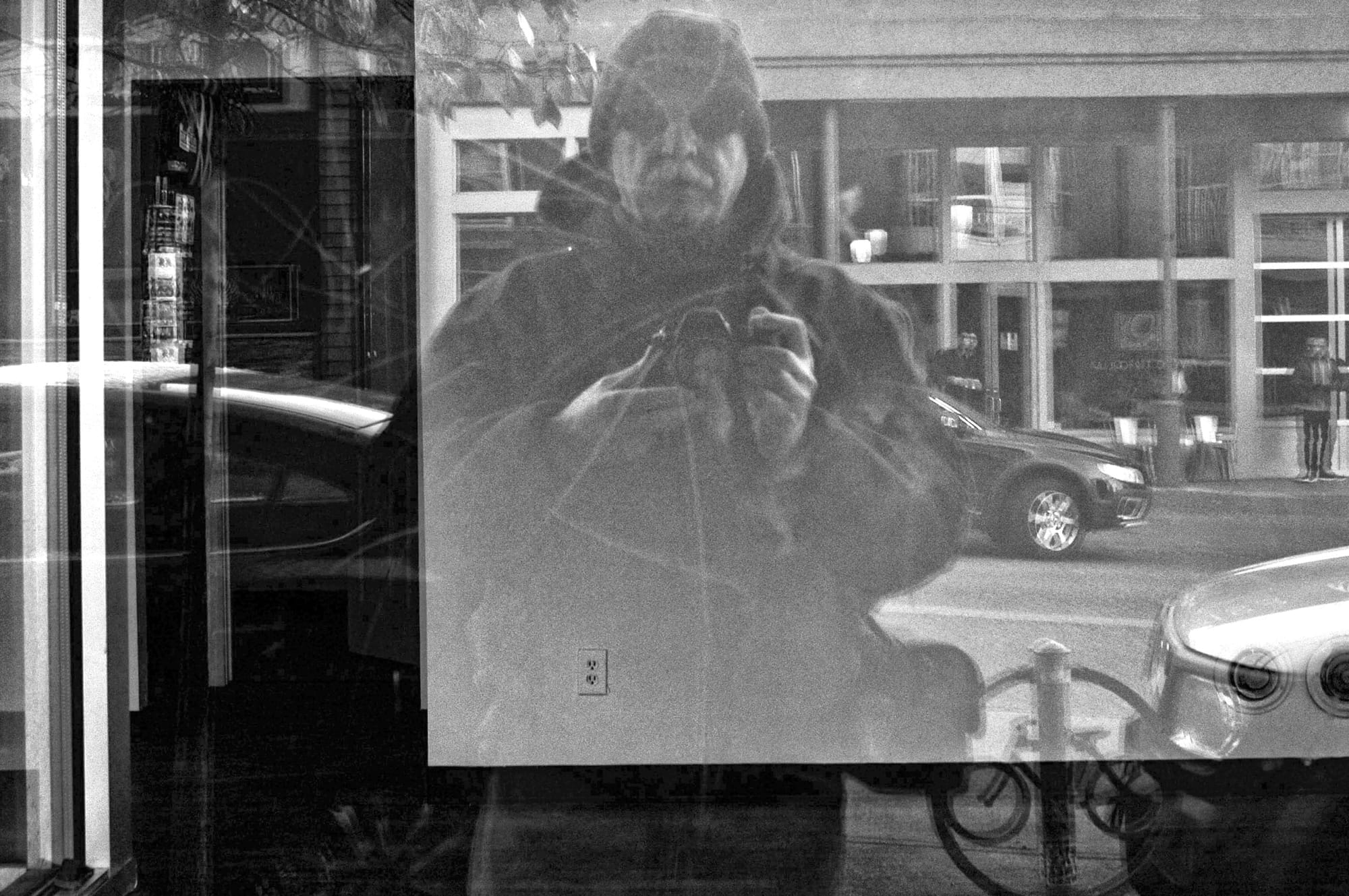 George P. Hickey self-portrait.