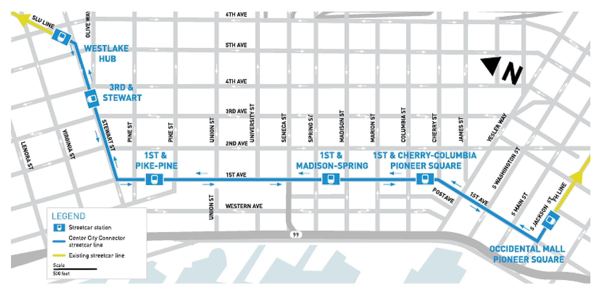 Streetcar map