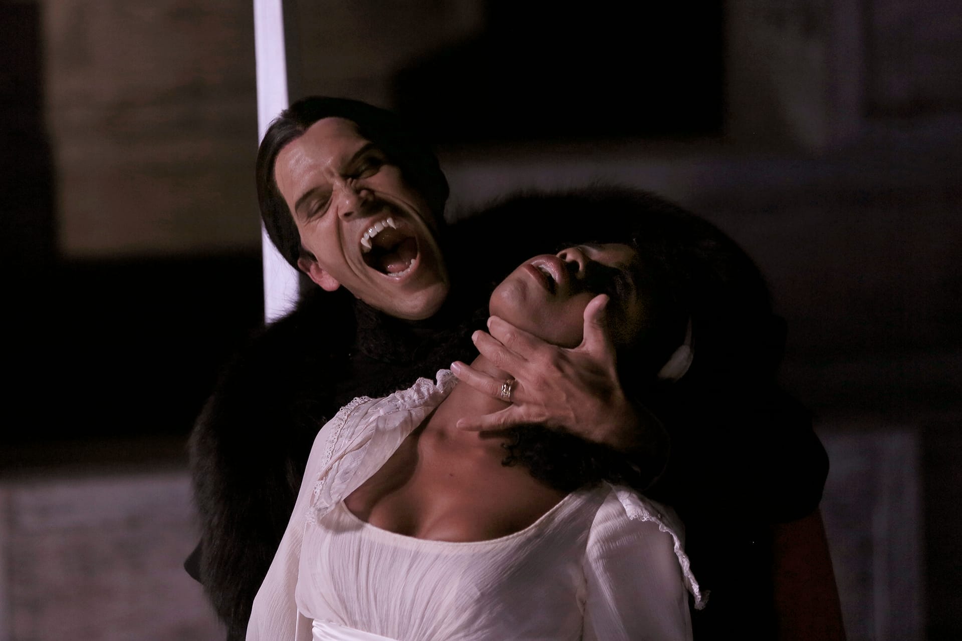 dracula bites a woman