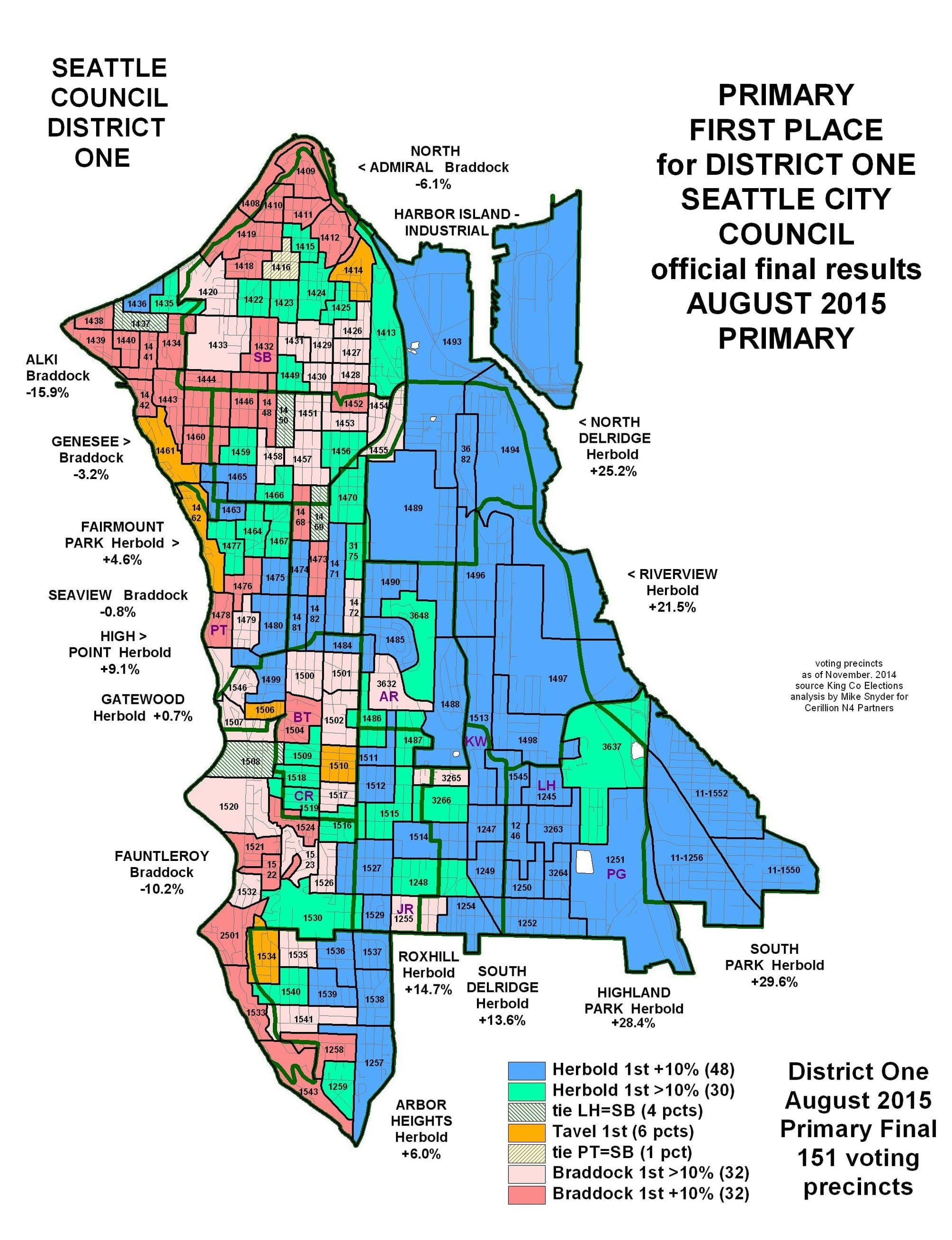 District 1 primary map