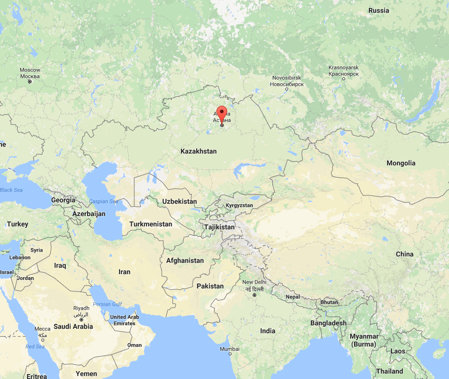 map of Astana