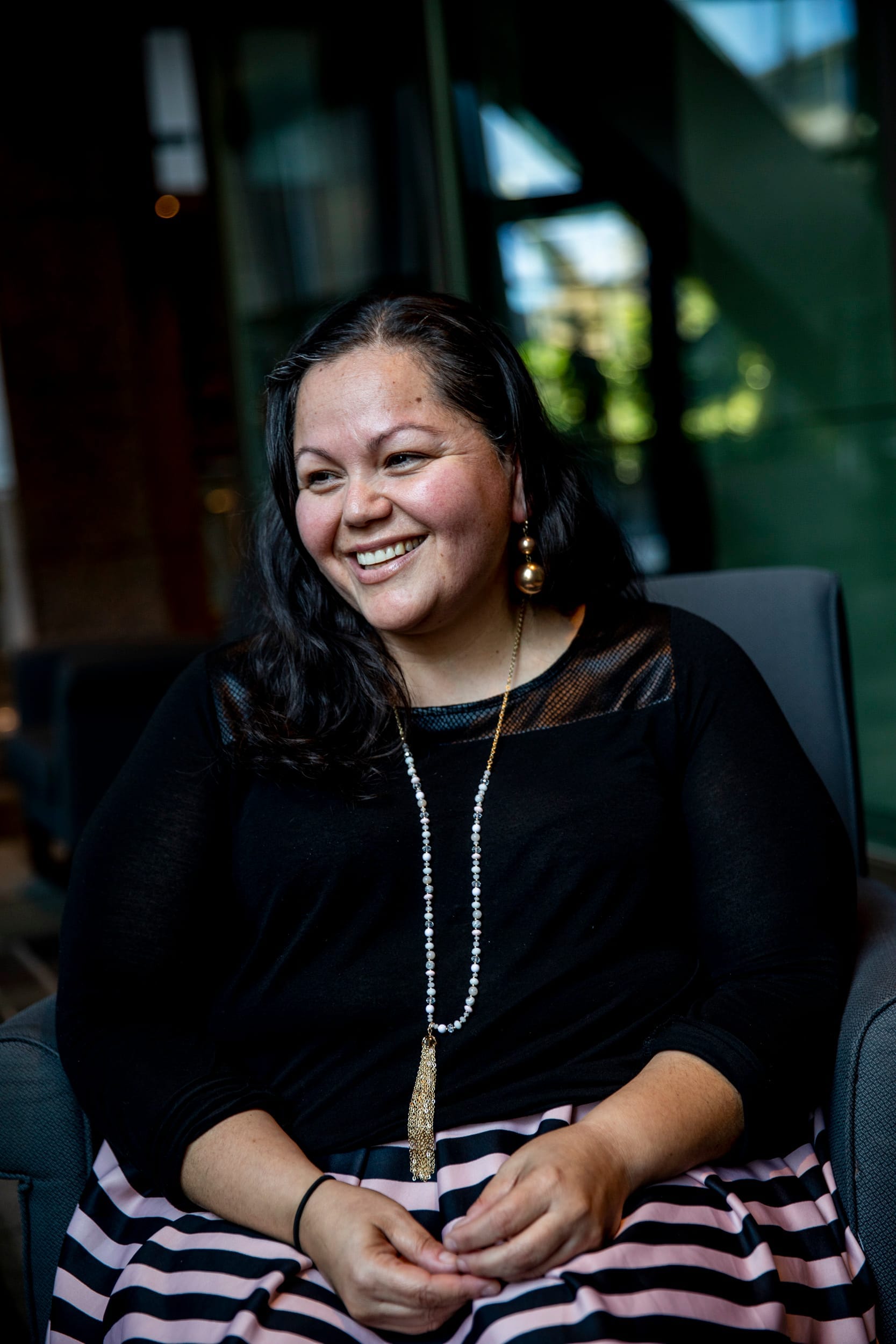 Verónica Guajardo in downtown Seattle on July 23, 2019. Guajardo is the strategic advisor for operations and strategy for the Department of Education and Early Learning. (Photo by Dorothy Edwards/Crosscut)
