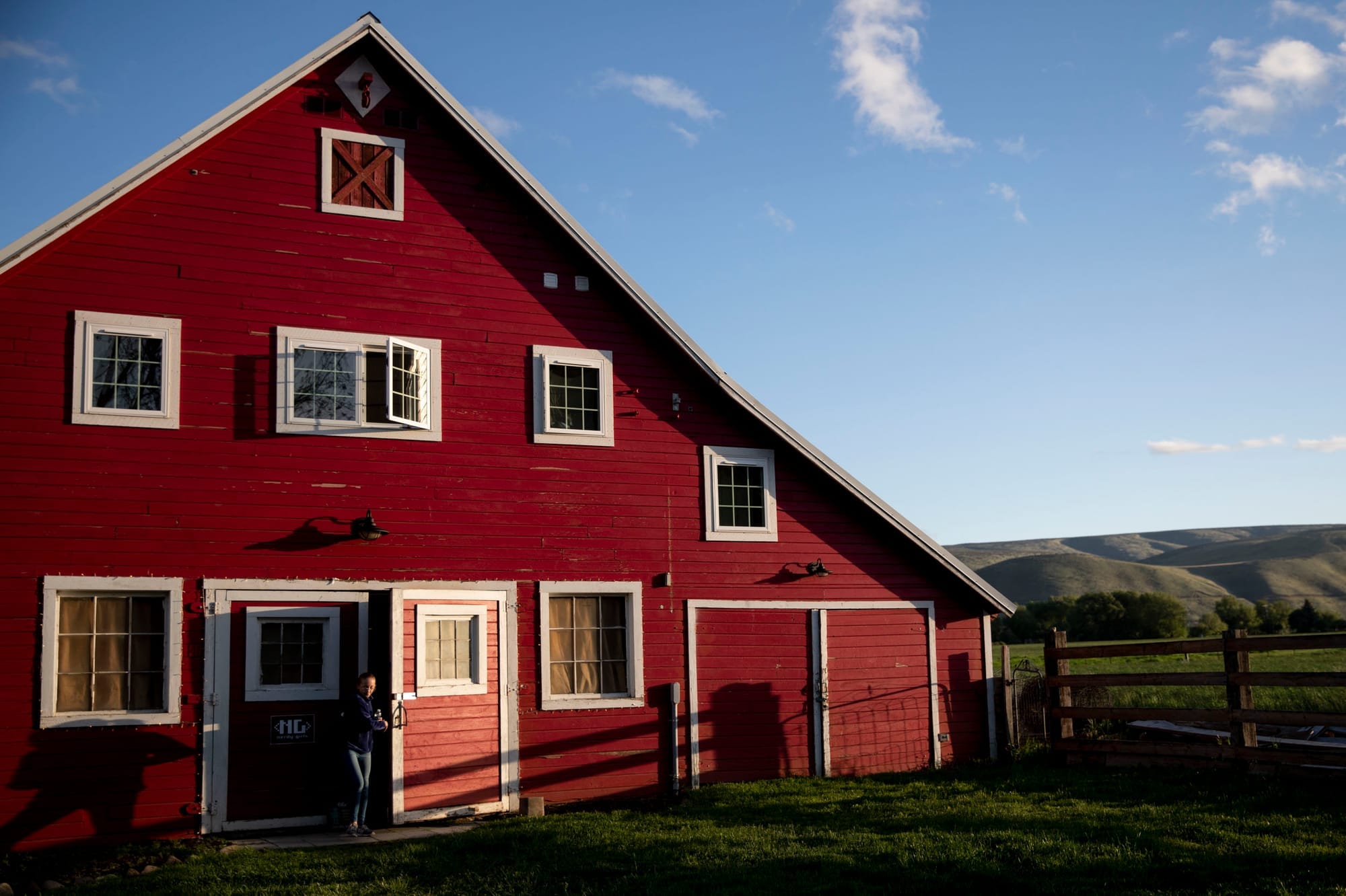 The Nerdy Girls barn in Ellensburg on May 17, 2019. (Photo by Dorothy Edwards/Crosscut)