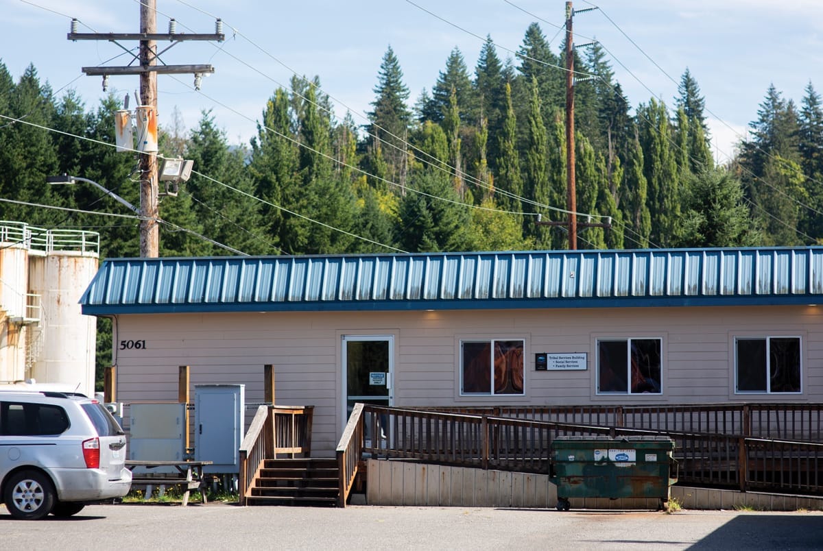 Rick Desautel sits at his home