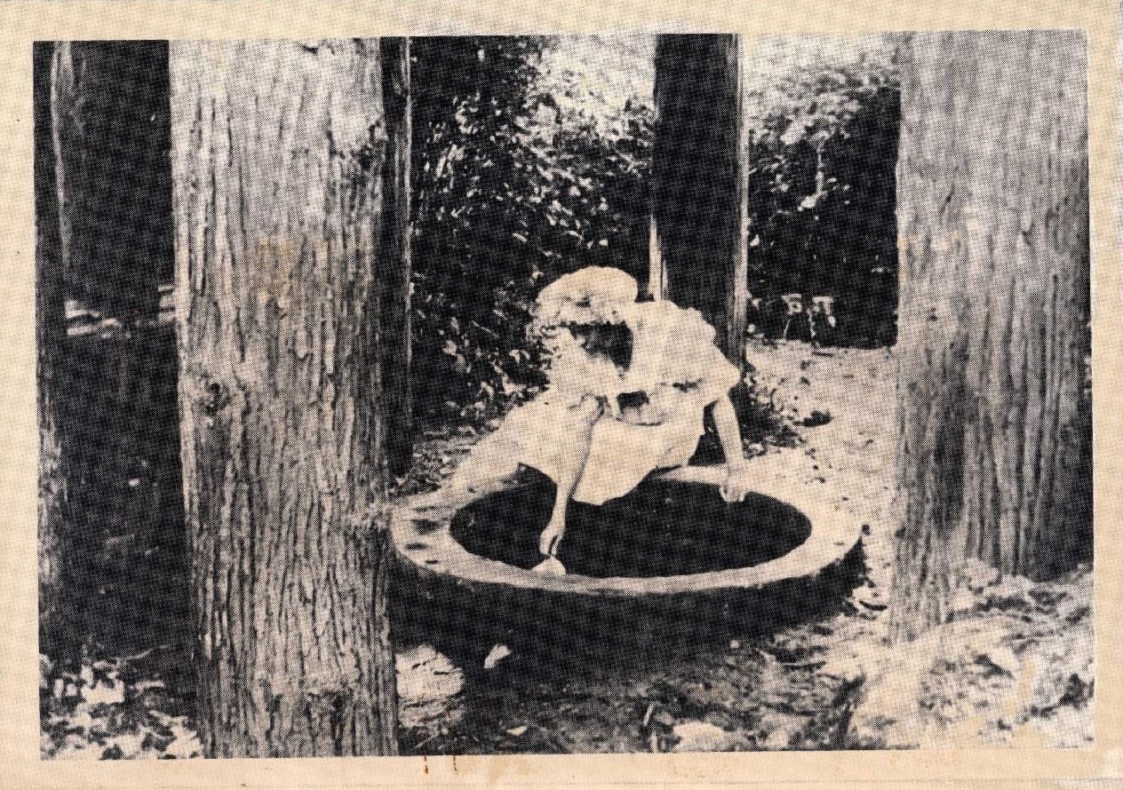 Lady by the spring