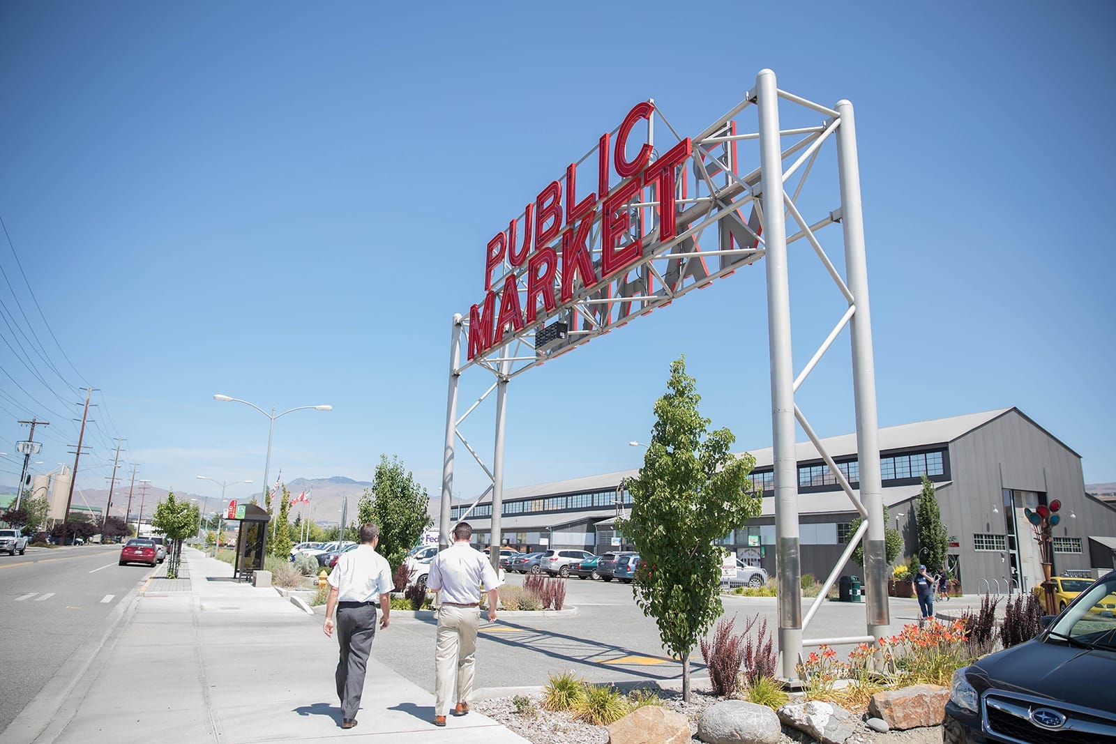 public market sign