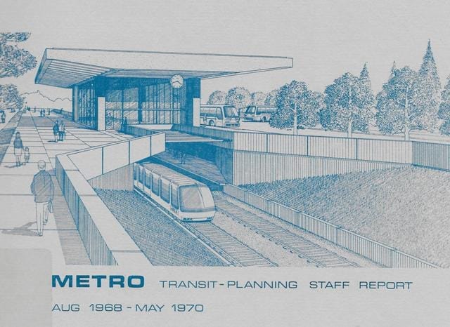 Transit planning report from 1968 for Forward Thrust