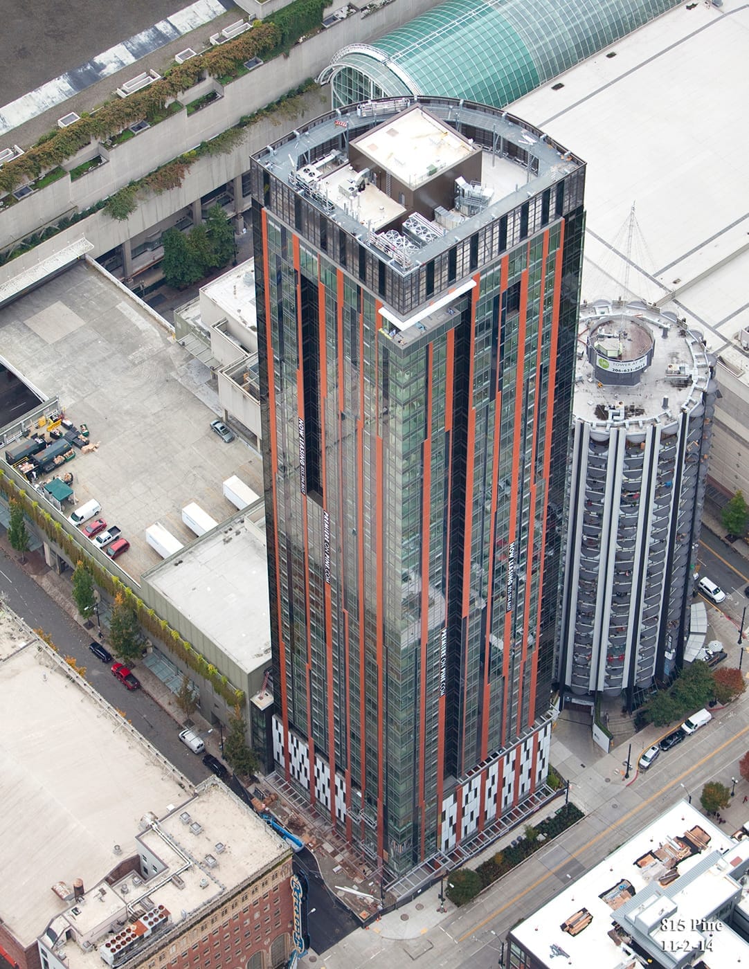 The 40-story Premier on Pine tower, located on Ninth Avenue and Pine Street.