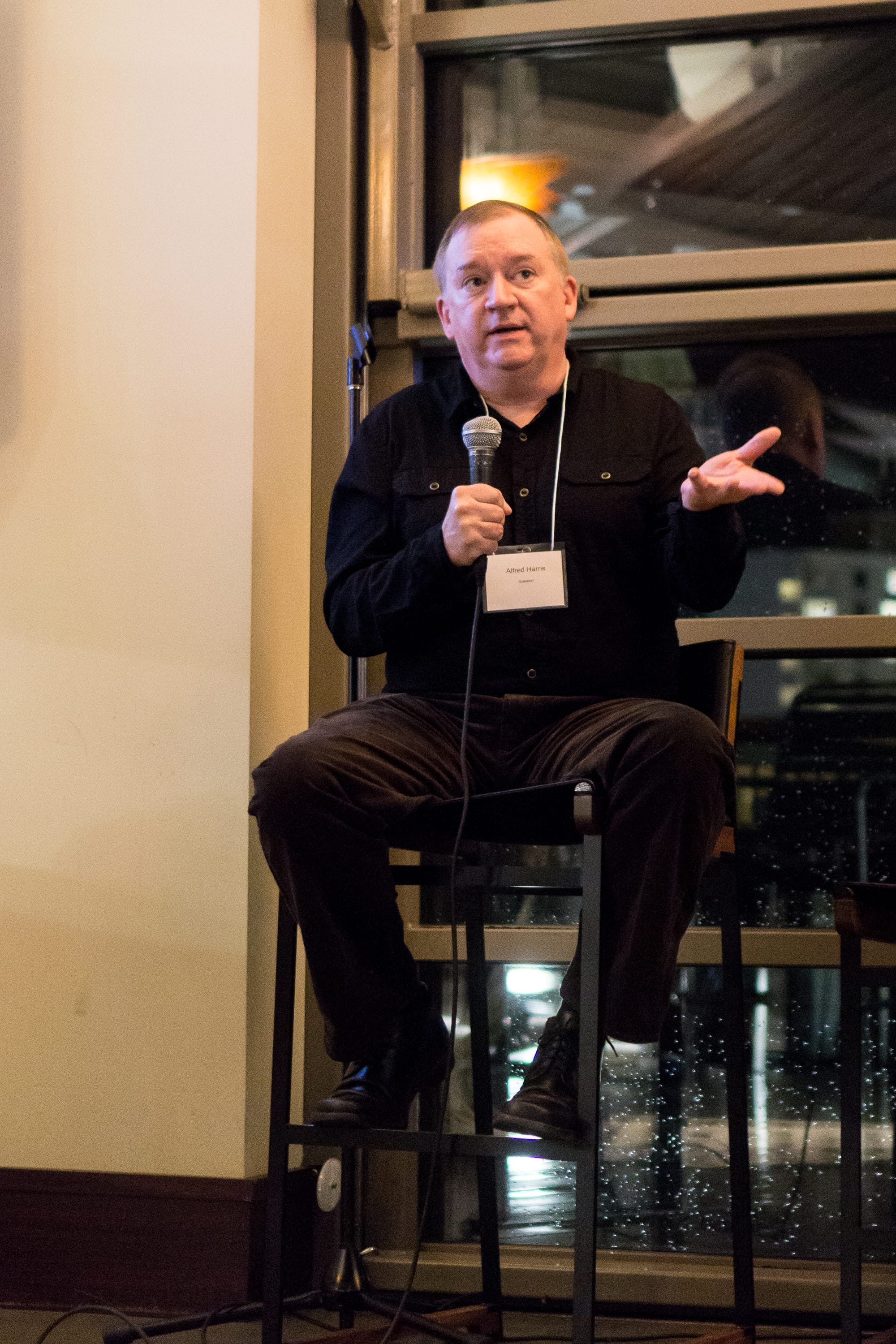 Alfred Harris talks about Lemon Lime Studios at the Arts Salon.