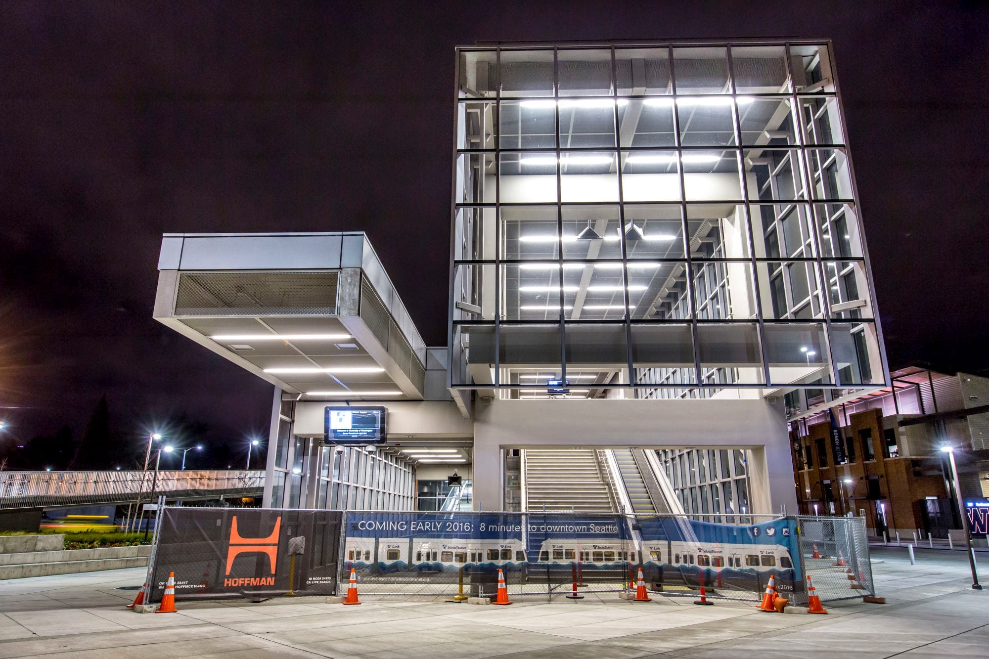 The University Link light rail station. 