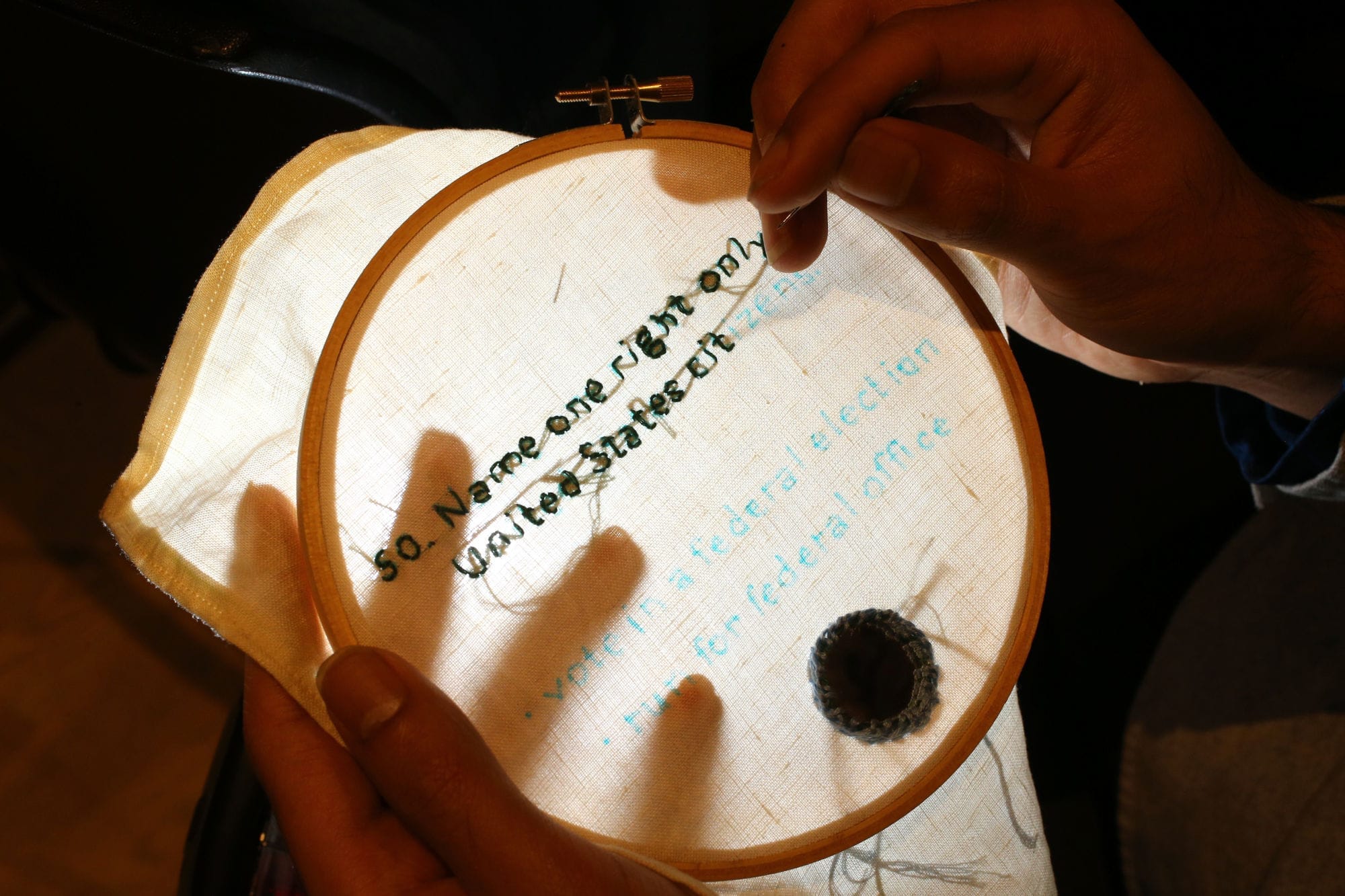 Embroidery loop