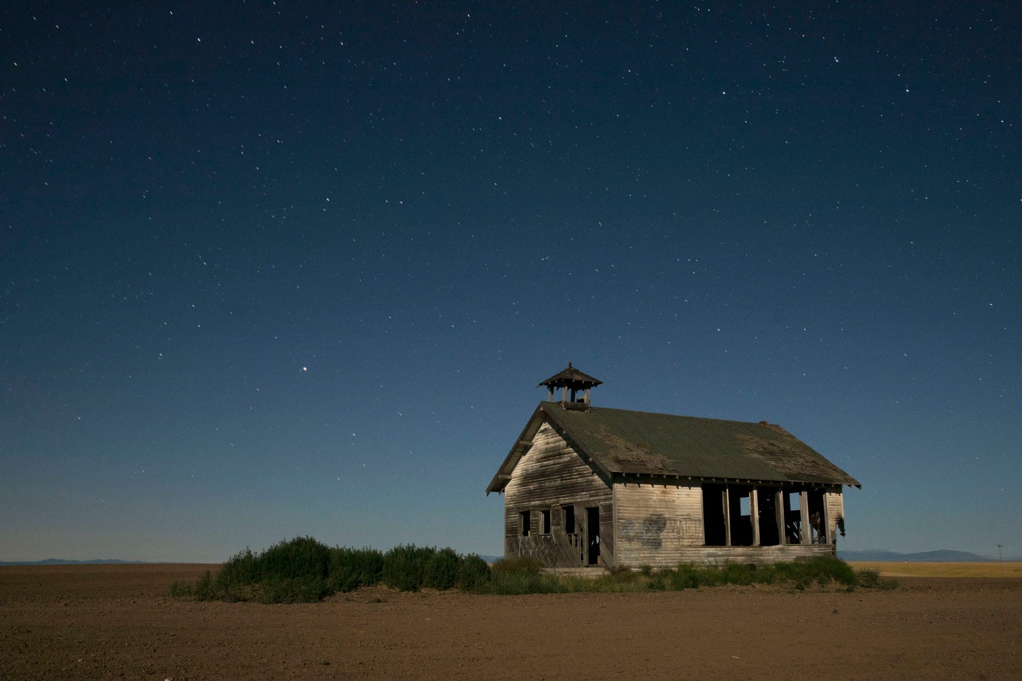 Highland School under the stars