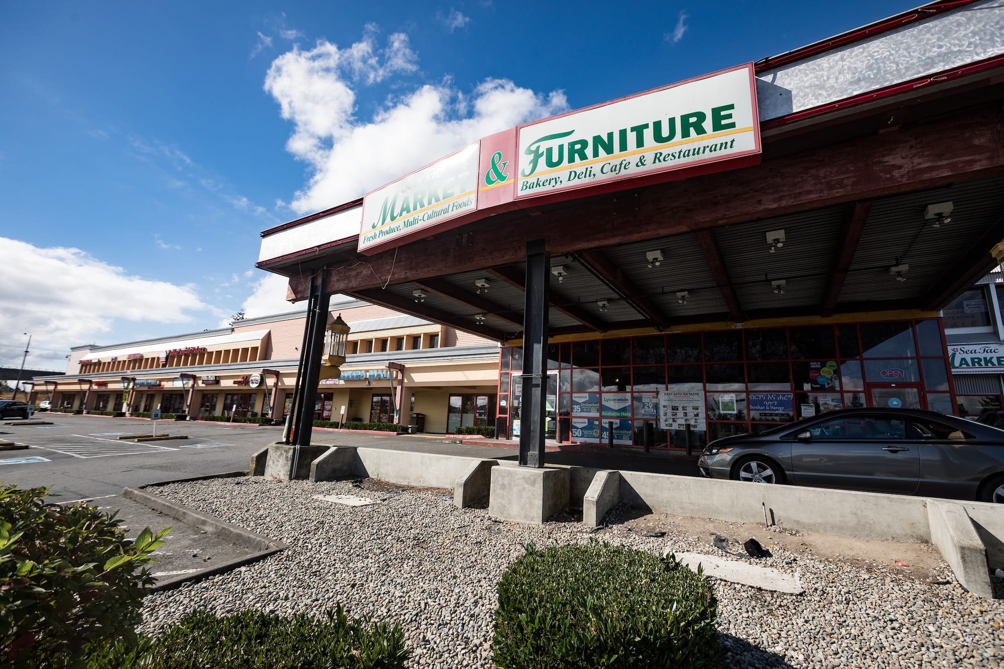 The SeaTac Market, owned by Sahra Abdulle, sells a variety of East African wares.