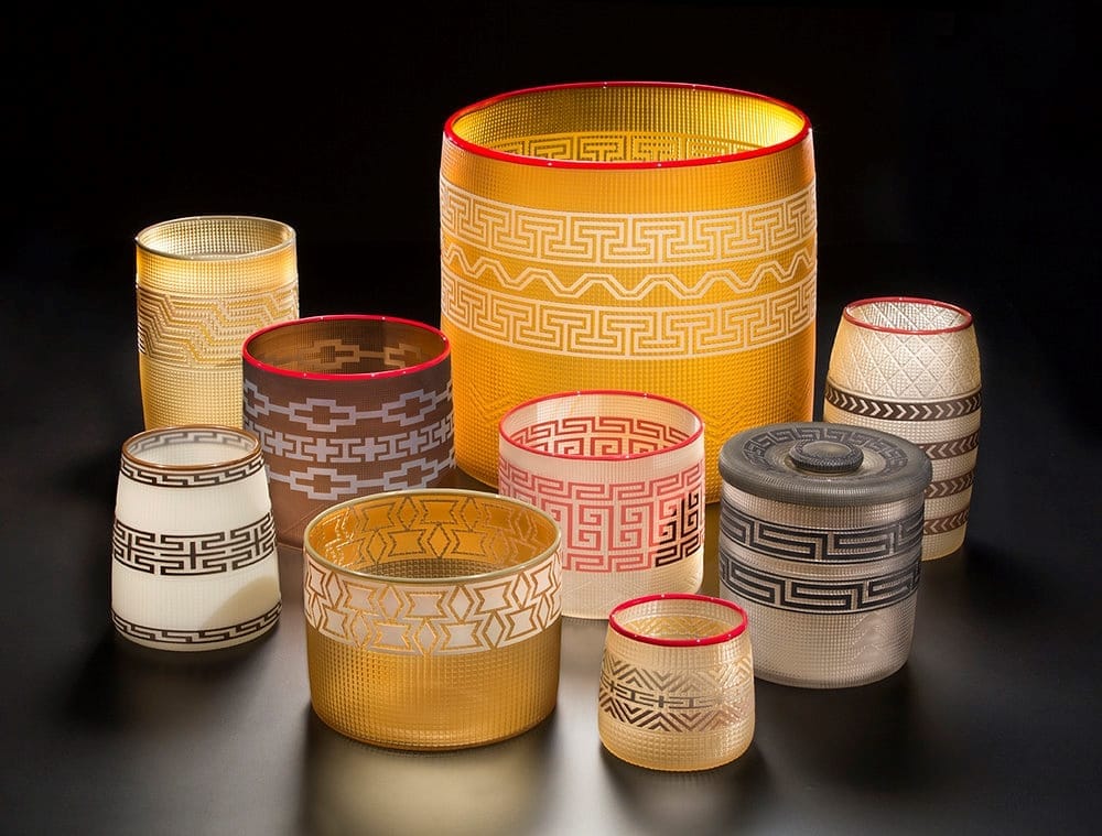 Preston Singletary's glass baskets