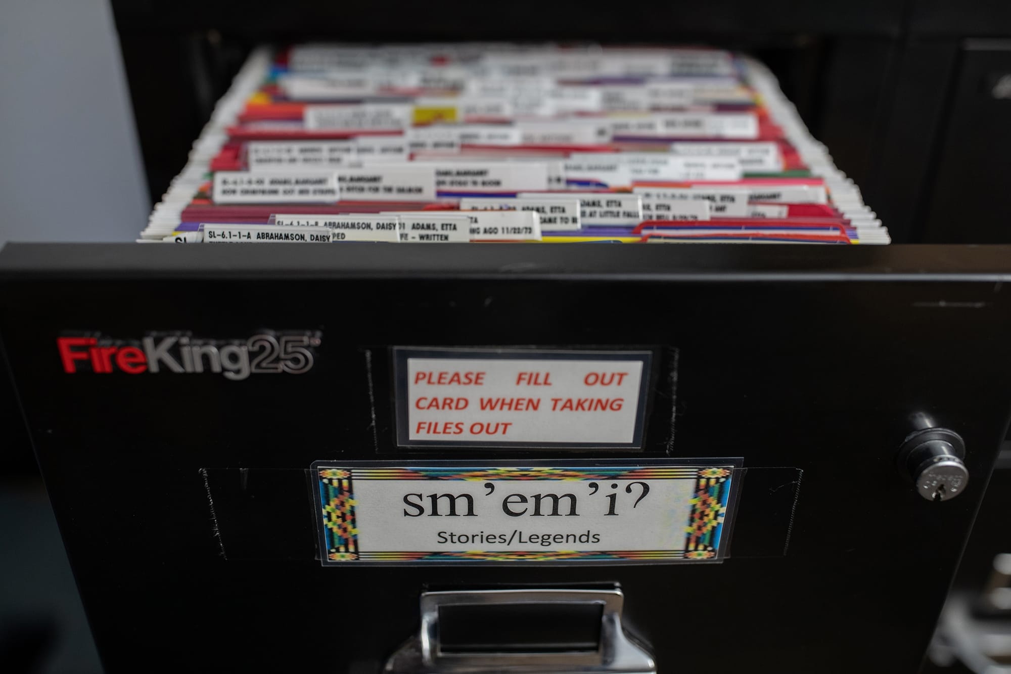 A file cabinet