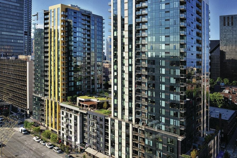 Via6 Apartments on Sixth Avenue and Lenora Street.