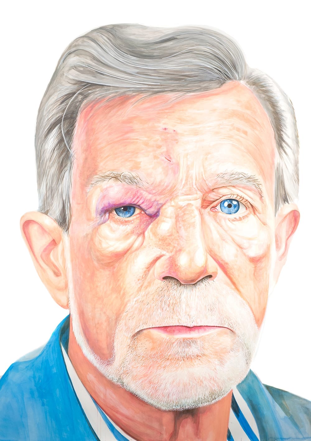 Zac Culler, “Ken” (2017), watercolor on paper PHOTO CREDIT: Courtesy of Linda Hodges Gallery