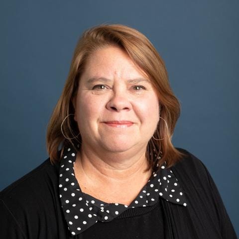 A portrait of Rebecca Farwell, Cascade Public Media's SVP and COO
