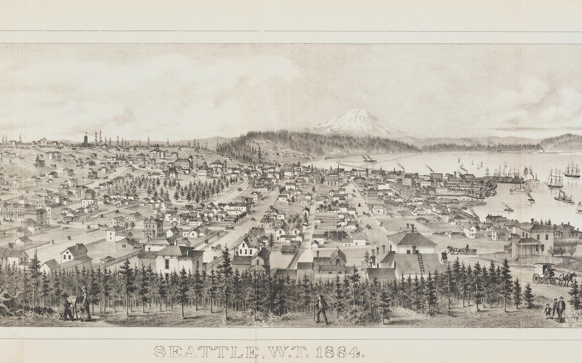 New exhibit reveals how historic ‘bird’s-eye’ maps helped WA sell ...