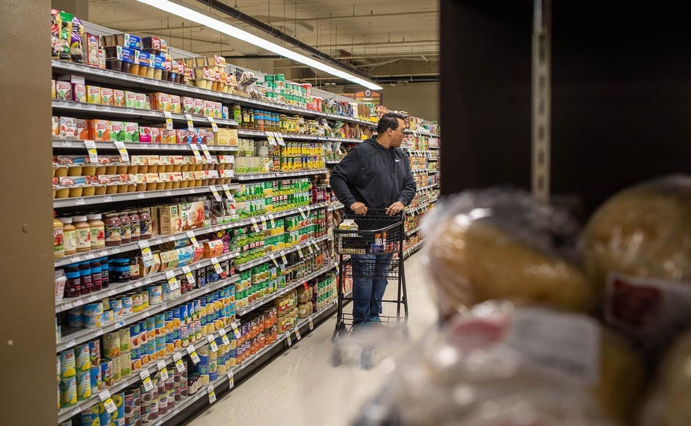Rosario at the grocery store