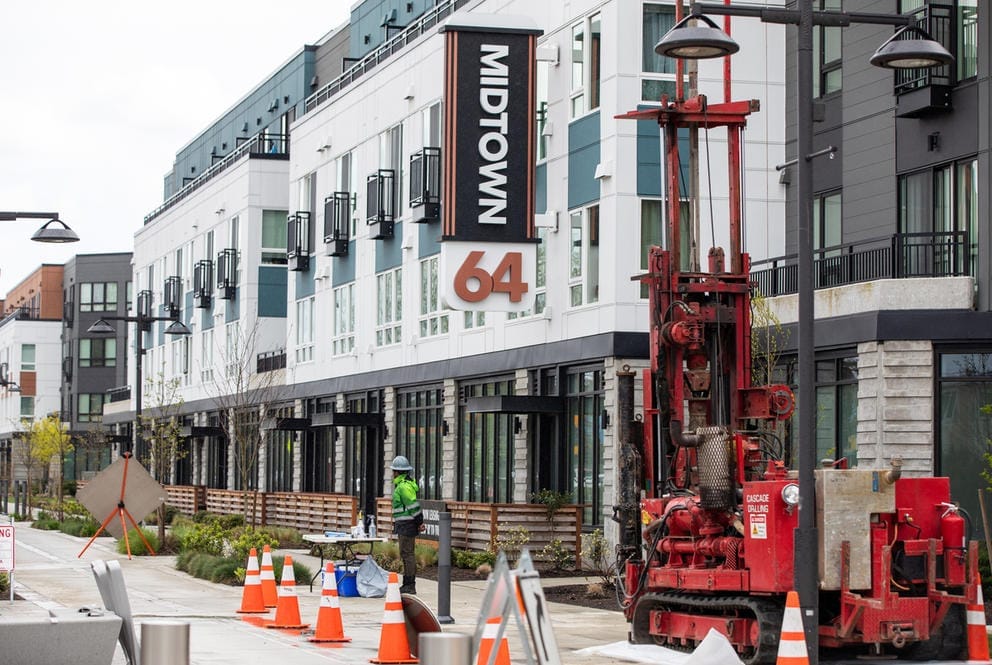 Midtown 64 Apartments, a newer complex built in 2020 in Kent.