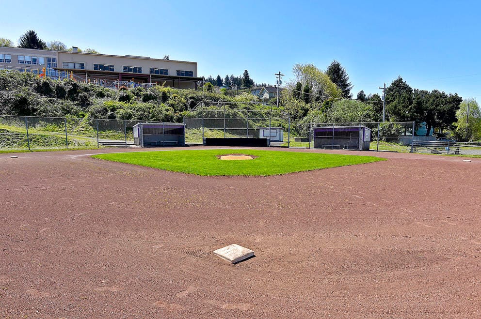 The baseball field in Astoria where a KKK rally was once held