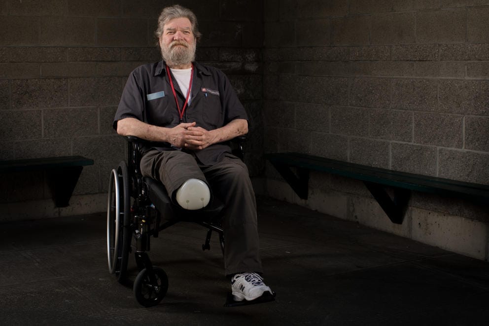Lawrence Cruikshank at Salvation Army William Booth Center in Seattle, May 24, 2018.