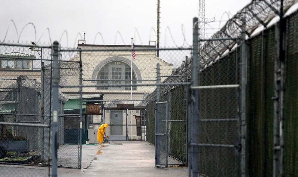 Outside the Monroe Correctional Complex