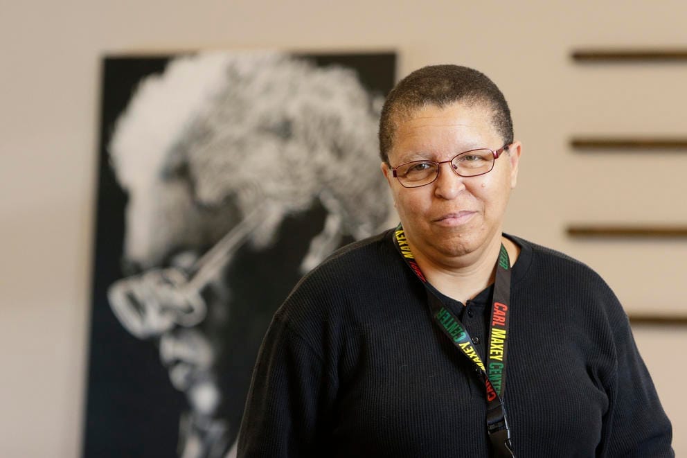 Sandy Williams at the Carl Maxey Center
