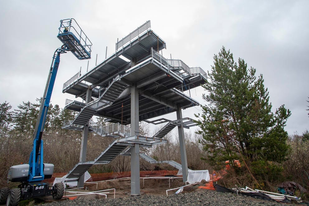 A 50-foot tsunami vertical evacuation tower