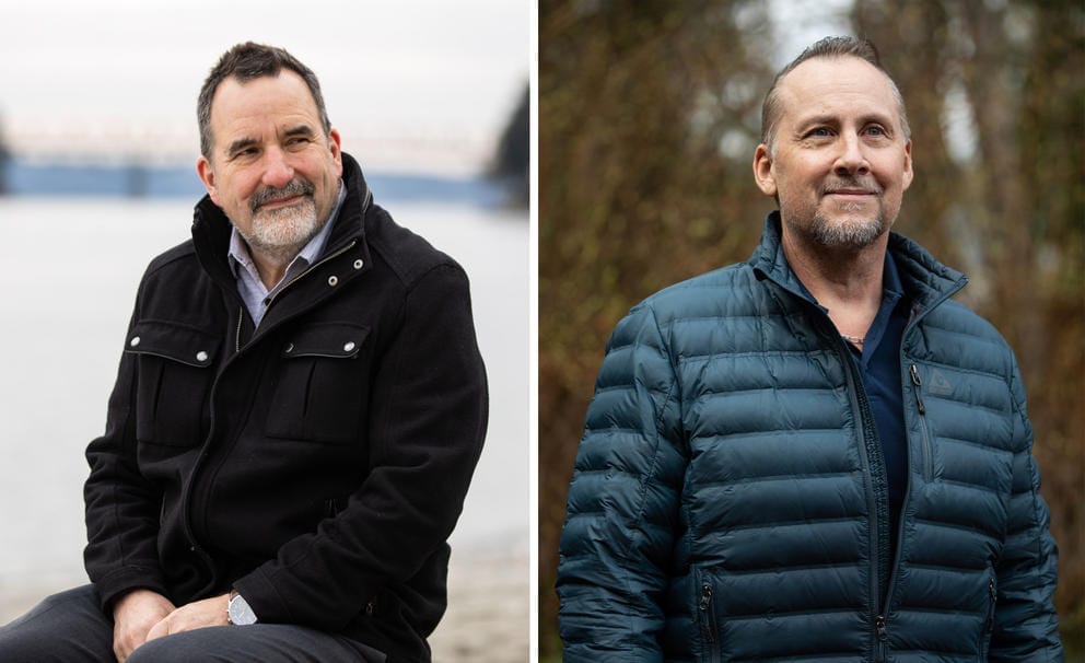 Left: Chairman Leonard Forsman at Old Man House Park. Right: Scott Crowell, who is leading one of the major housing projects in the area