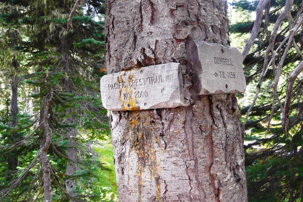 Trail sign.