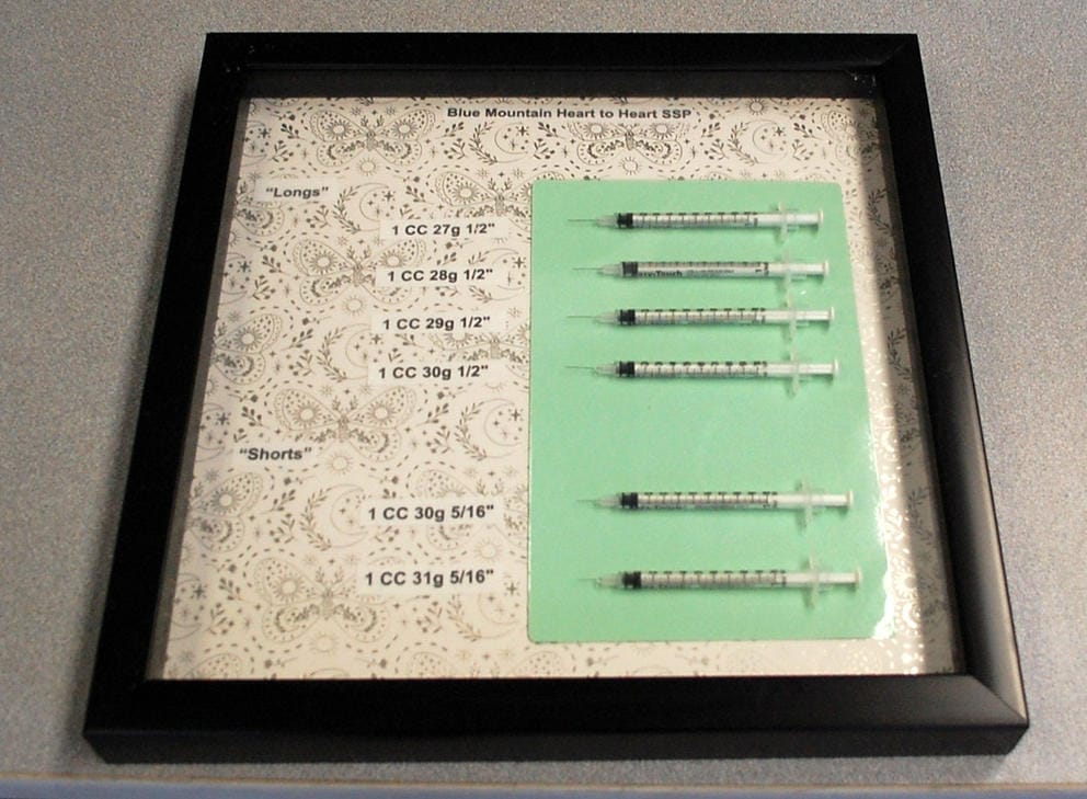 Syringes at Blue Mountain