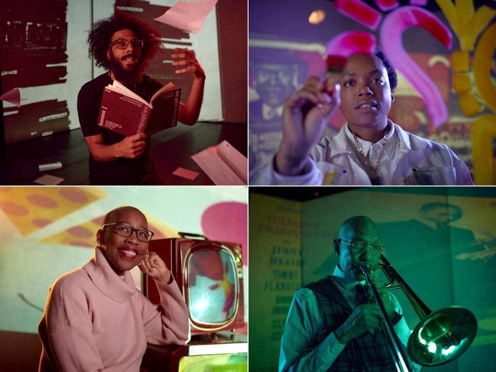 Four portraits of Black Arts Legacies artists