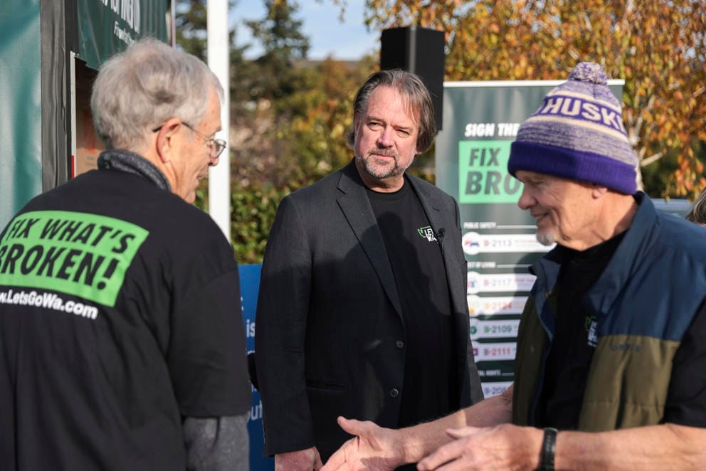 A picture with Let's Go Washington founder Brian Heywood with supporters.