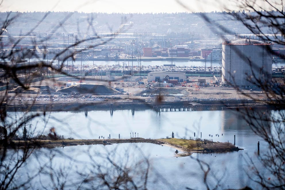 The site for Puget Sound Energy's new Tacoma LNG Facility