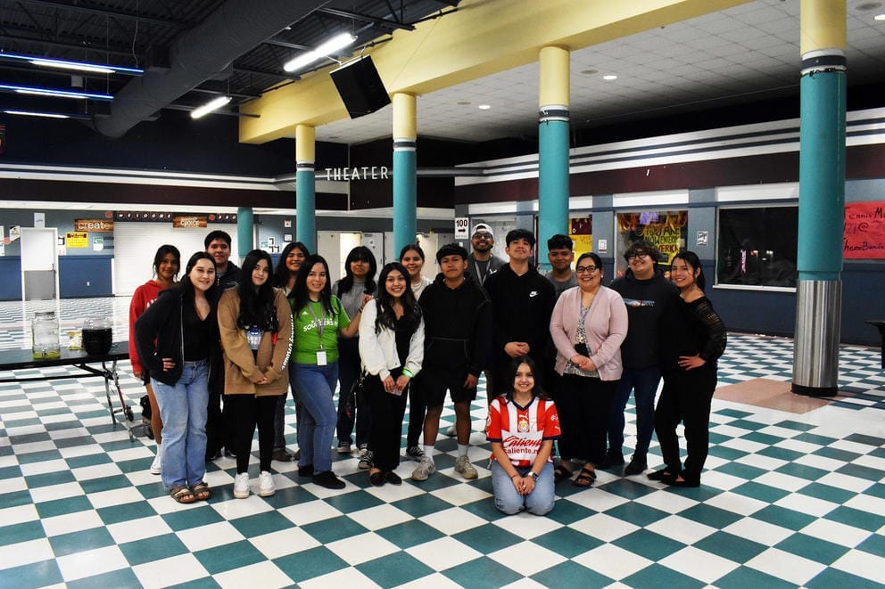 Colors of the World club officers and members gather for a group photo
