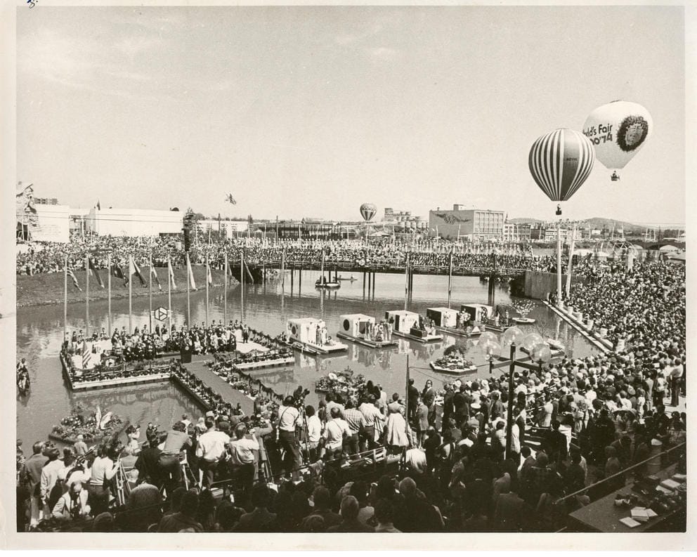 A ceremony at Expo '74