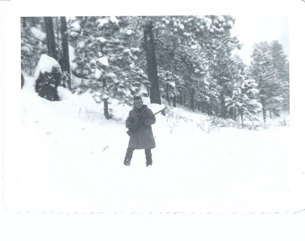 The author's father, Jake Berry Ellison Sr., in 1955, a year after he was discharged from the Navy
