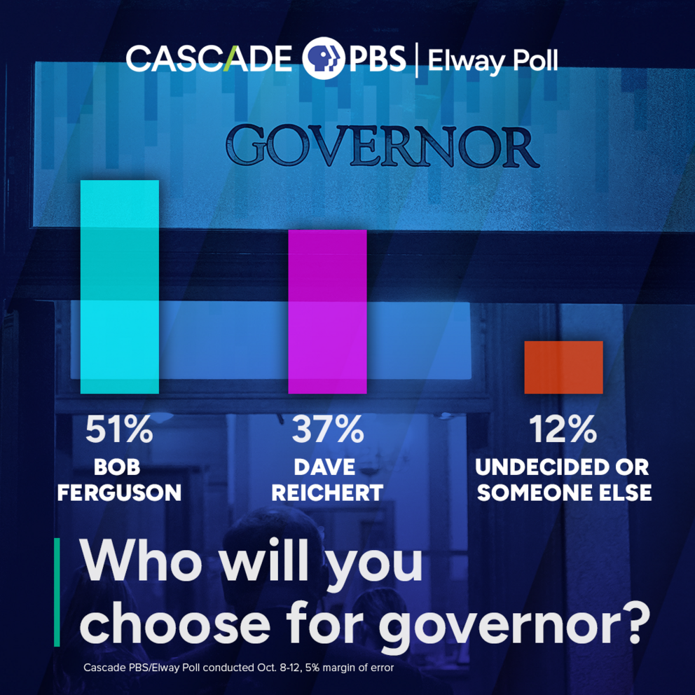 a chart showing how people plan to vote in the governor's race