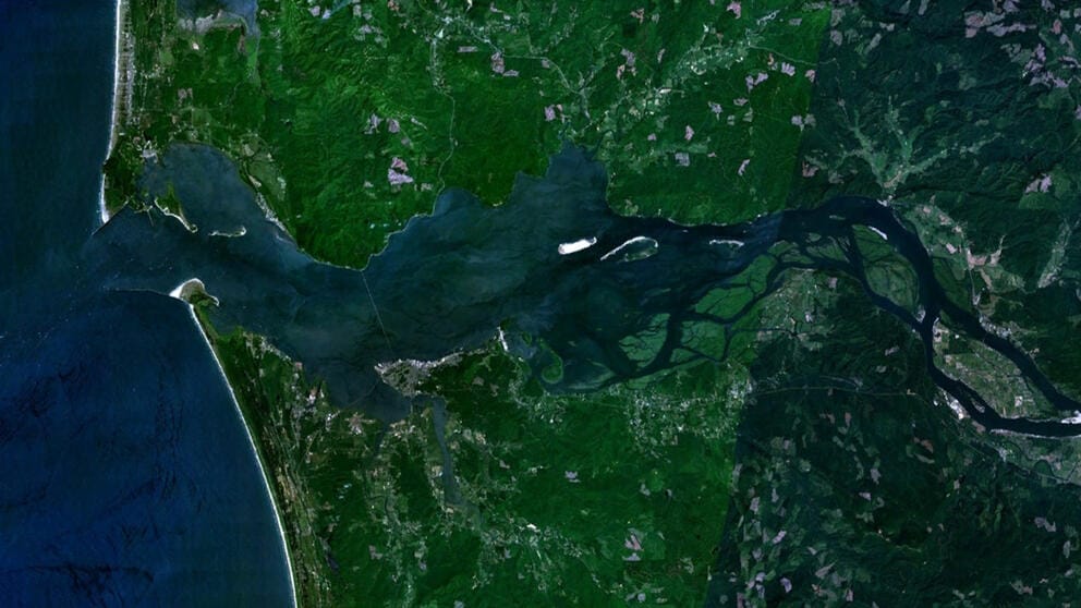 The mouth of the Columbia
