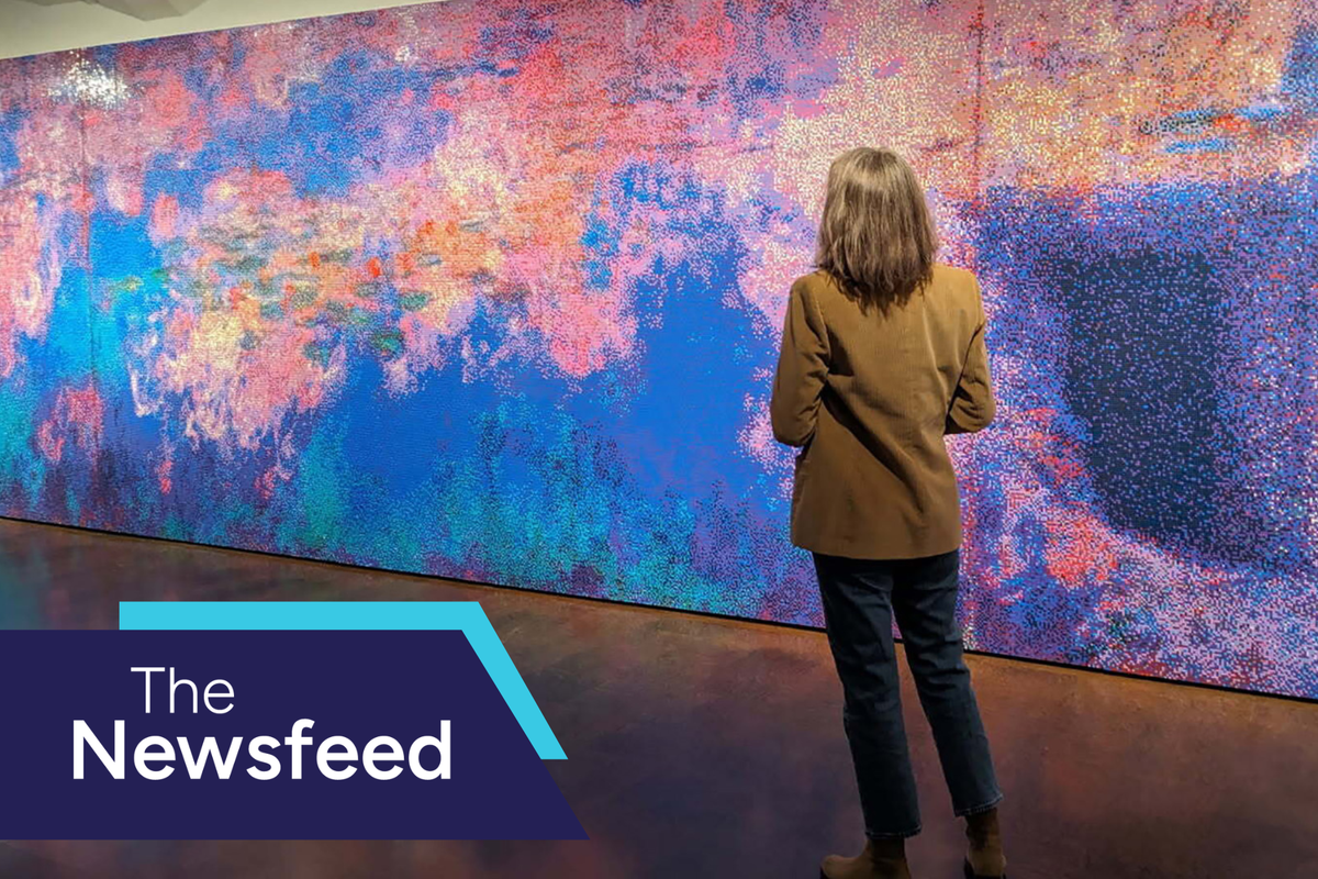 The Newsfeed: Monet's 'Water Lilies' but make it 650,000 Legos