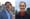 profile photos side by side of a man in a gray suit and blue shirt and a woman in a blue wool coat and red shirt