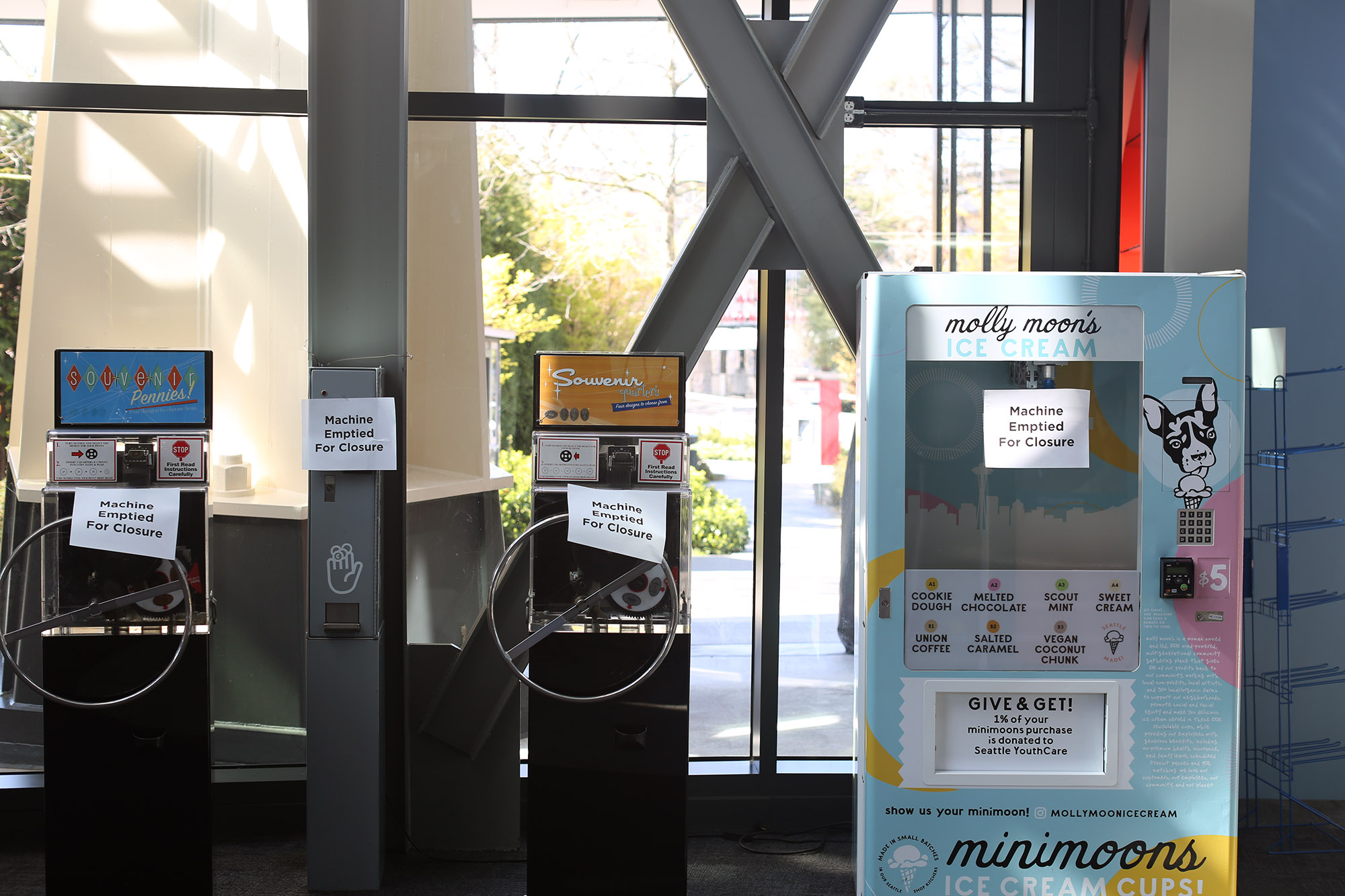 empty vending machines