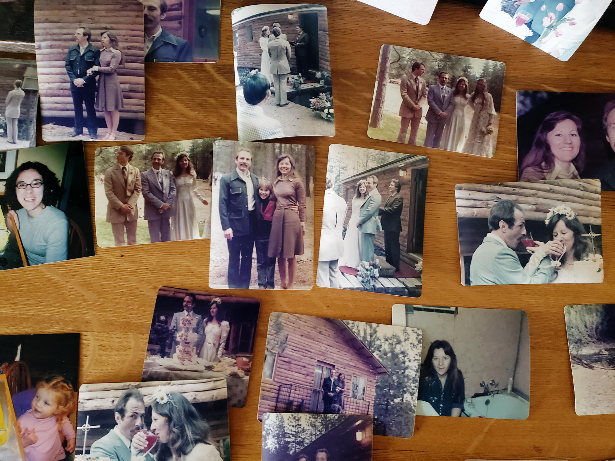 a collage of family pictures