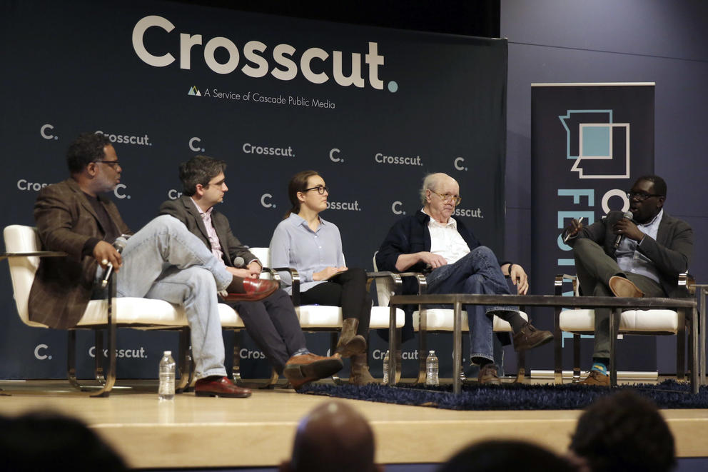 Panel discussion at Crosscut Festival