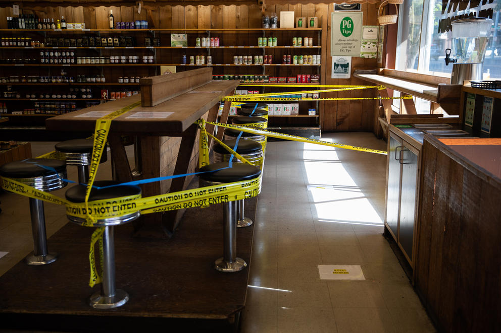 The inside of Husky Deli